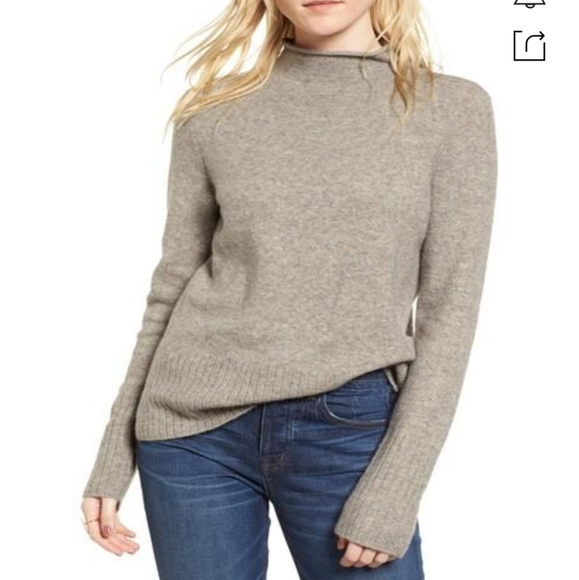 Madewell Sweaters - Madewell Inland Rolled Turtleneck Heather size M